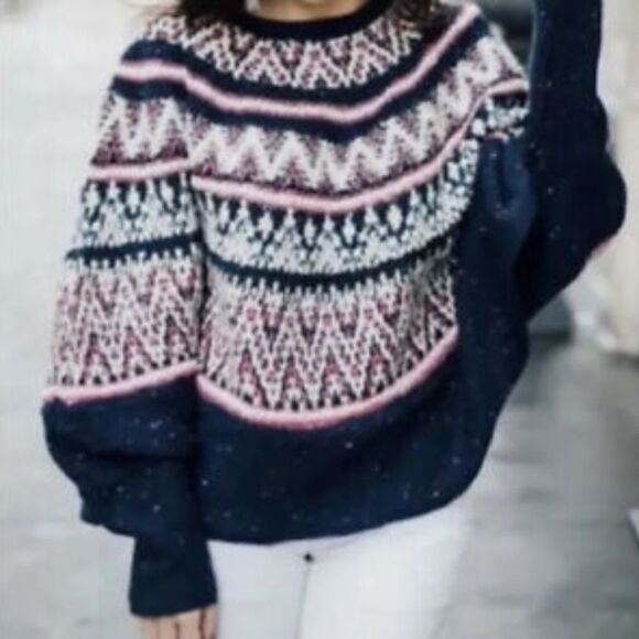 ANTHROPOLOGIE SLEEPING ON SNOW Poncho Swea… - Picture 1 of 9